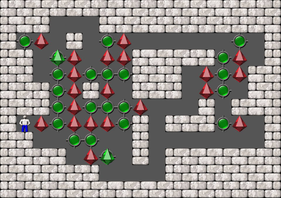 Сокобан More Bugs collections уровень 575